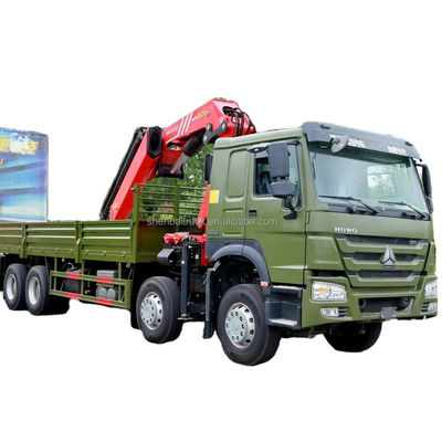 Qualität  CRANE China SinoTruck HOWO 8x4 12 Wheels Truck Crane 16 20 TRUCK 25 Ton Knuckle Boom Lorry Mounted Crane For Sale usine