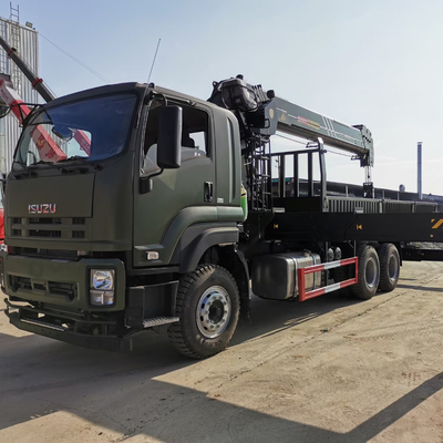 TRUCK CRANE 1SUZU FVZ GIGA 6X4 10 Wheels Lorry Straight Telescopic Boom Cargo Truck Mounted Crane With 16 Ton Lift Hydraulic Arm For Sale